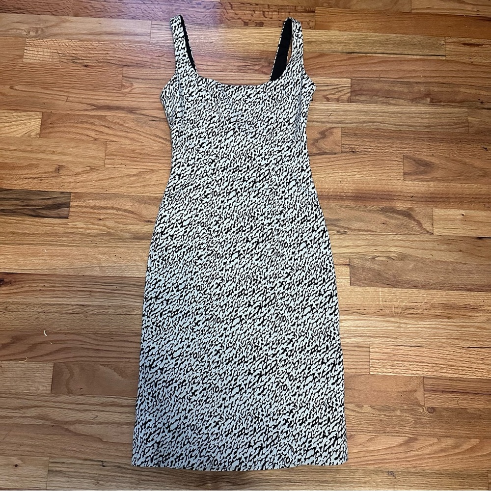 DVF Bridget Snake Wave Jacquard Dress